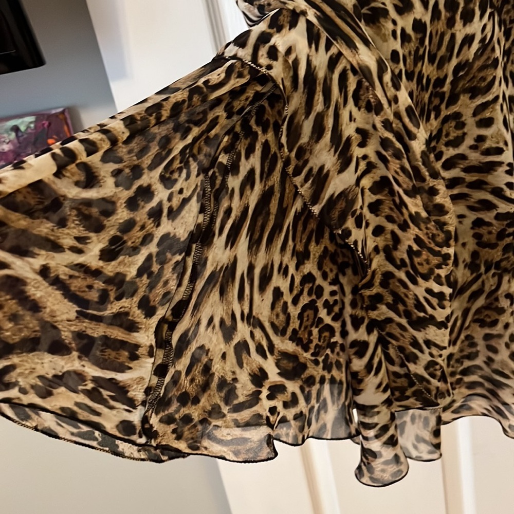 L’ AGENCE Animal print midi Dress 👗 with lining. - Picture 12 of 13